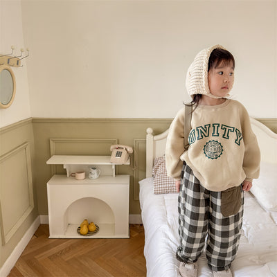Sudadera Estampada Coreana de Forro Polar para Niñas - Image 4
