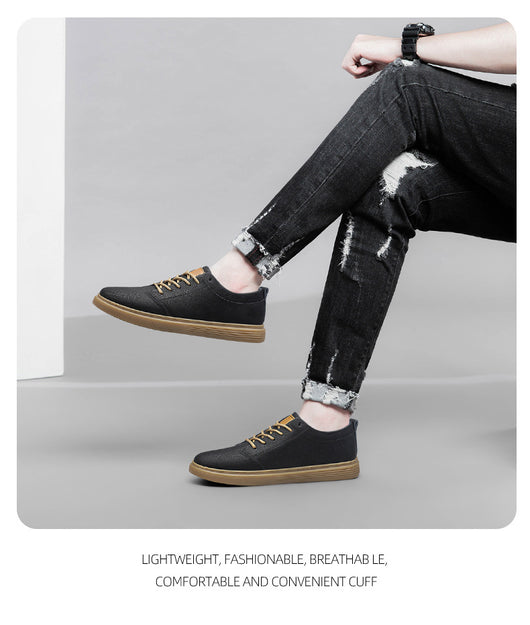 Tenis Casuales Hombre Cordones Punta Redonda Diseño Clásico - Image 12