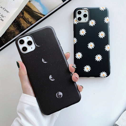 Funda para Teléfono Crisantemo Moda Cielo Estrellado y Luna