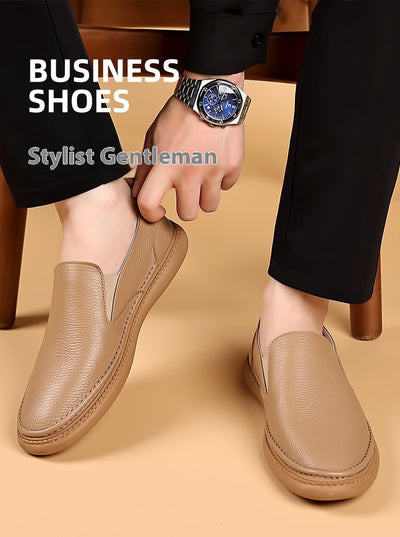 Zapatos Casuales de Cuero Genuino para Hombre - Primera Capa - Image 12