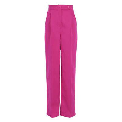 Pantalón de Traje Recto Cintura Alta Slim para Mujer - Image 7