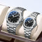 Reloj de Pareja Chenxi Acero Inoxidable Luminoso Resistente al Agua