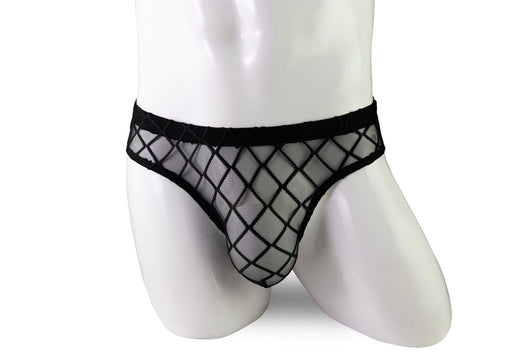 Bóxer Transparente Hombre Diseño Diamante Malla Baja - Image 11