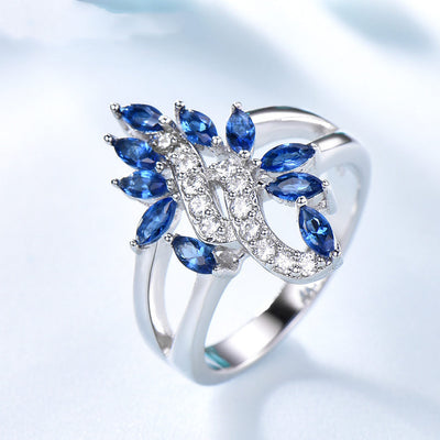 Anillo de Personalidad Floral Cóctel Romántico