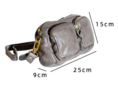 Bolsa de Pecho de Cuero para Hombre - Multifunción Verano - Image 11