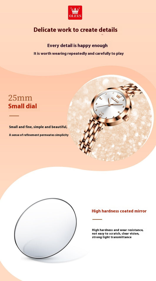Reloj de Cuarzo Resistente al Agua para Mujer - Diseño Elegante y Simple - Image 11