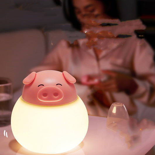 Lámpara de Mesita Infantil Diseño Cerdo - Luz LED Suave para Dormitorio - Image 4