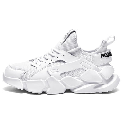 Zapatillas Deportivas Blancas Transpirables con Malla Tejida y Suela Reforzada - Image 9
