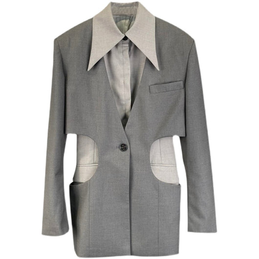 Conjunto de Dos Chaquetas Casuales con Diseño Hueco Moderno en la Cintura - Image 11
