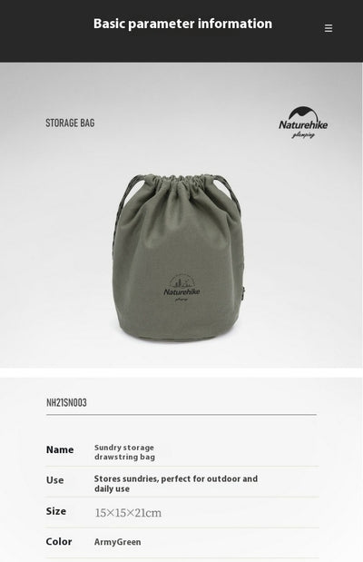 Bolsa Organizadora de Utensilios de Campamento con Cordón - Image 9