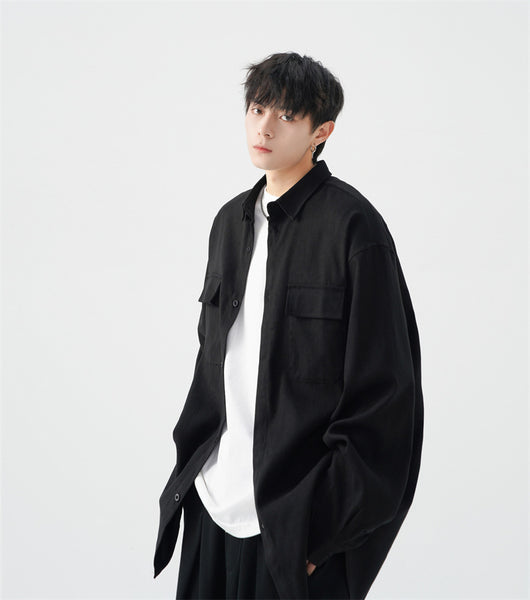 Camisa Jacket Casual Oversize para Hombre - Talla Grande - Image 17