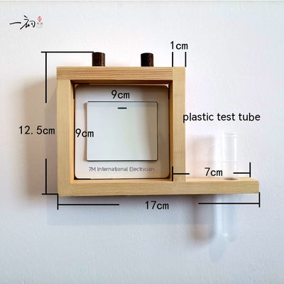 Marco Decorativo Hidropónico con Enchufe de Madera y Pegatinas - Image 15