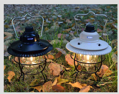 Linterna de Camping Vintage 2025 - Luz LED Recargable USB para Tienda de Campaña - Image 8