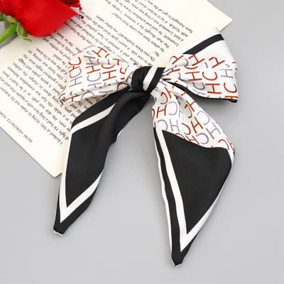 Clip Primavera para Coleta con Moño de Tela Estampada - Accesorio para Cabello Elegante - Image 30