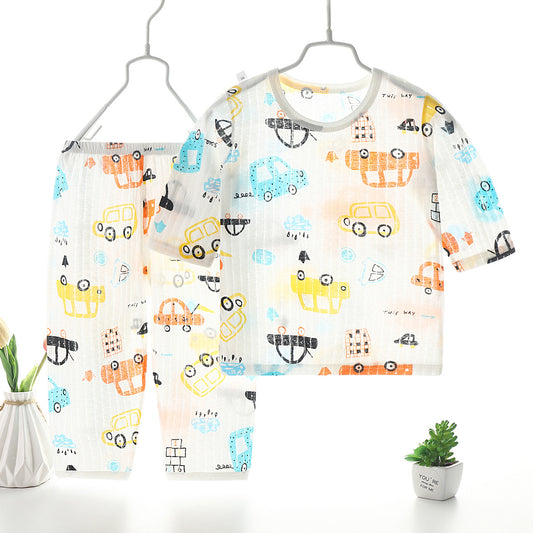 Pijama Transpirable de Tres Cuartos para Casa y Descanso