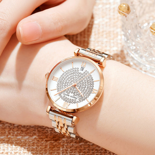 Reloj de Diamantes para Mujer Starry Resistente al Agua