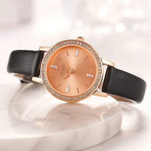 Reloj de Moda para Estudiantes con Diamantes de Cuarzo para Mujer