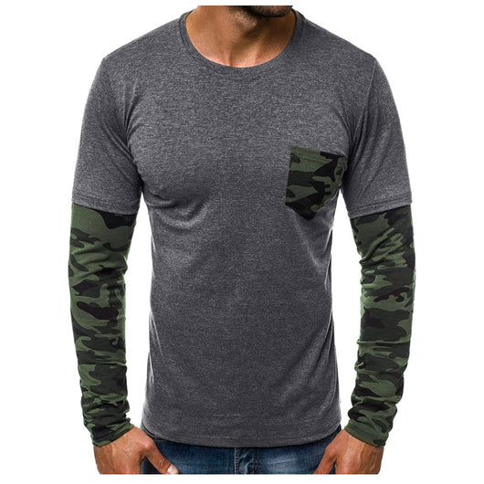 Remera Casual Hombre Cuello Redondo Camuflaje y Colores Lisos - Image 6