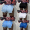 Shorts de Mezclilla Rotos con Efecto Deshilachado y Stretch