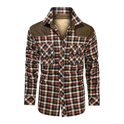 Camisa de Cuadros Gruesa y Cálida - Manga Larga Suelta y Cómoda - Image 9