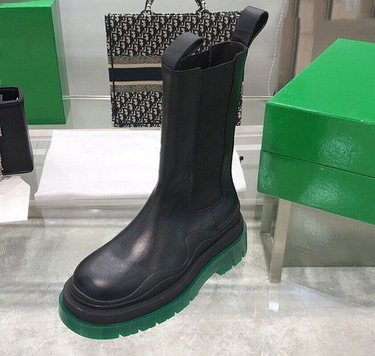 Botas Martin de Cuero con Suela Gruesa para Mujer - Primavera y Otoño - Image 9