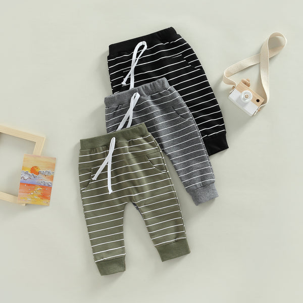 Pantalones Deportivos Casuales a Rayas para Niños