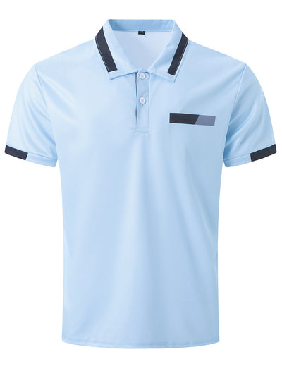 Polo Casual Hombre con Bolsillo Decorativo y Solapa - Camisa Business - Image 17