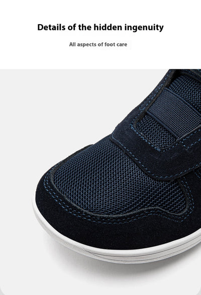 Zapatillas Deportivas Mesh de Punta Ancha - Cuero Gamuza Primavera Otoño - Image 10