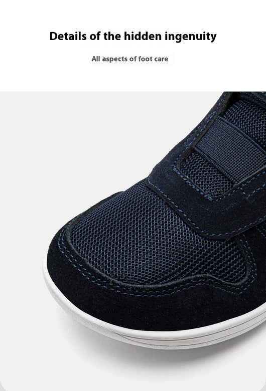 Zapatillas Deportivas Mesh de Punta Ancha - Cuero Gamuza Primavera Otoño - Image 10
