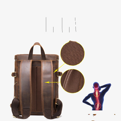 Bolso Bandolera Hombre Cuero Retro Estilo Coreano - Image 13
