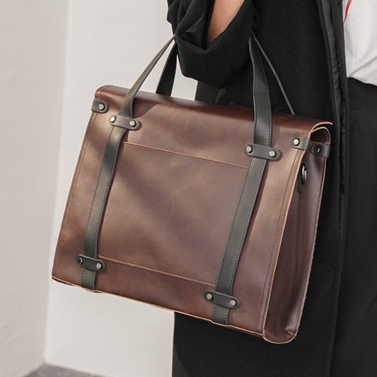 Bolsa Diagonal para Laptop Ejecutiva de Un Hombro para Hombre