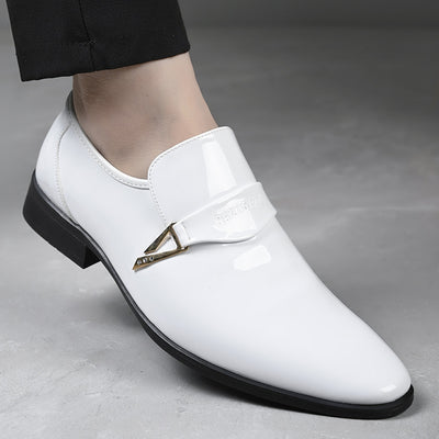 Zapatos Casuales de Cuero para Hombre Estilo Británico Clásico con Punta Afilada - Image 7