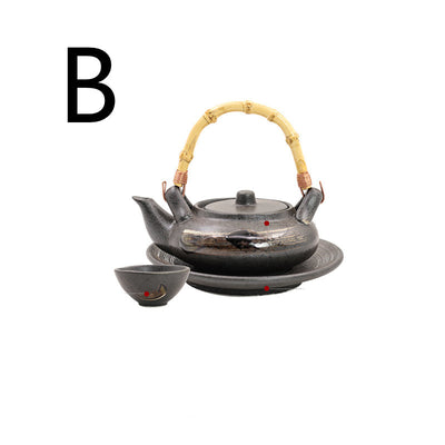 Tetera y Olla de Cerámica Retro Japonesa para Sopas de Mariscos - Image 3