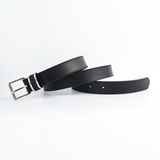 Cinturón Unisex Casual Retro con Hebilla Cuadrada Plateada - Image 7