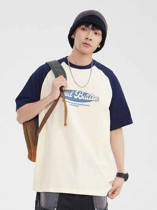 Camiseta Raglan Retro con Combinación de Colores para Hombre - Image 11