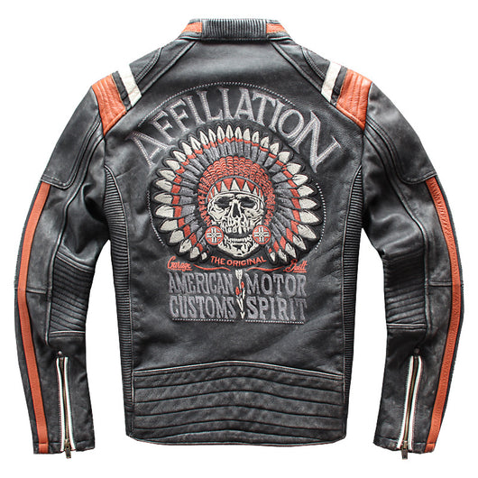 Chaqueta de Cuero para Motociclista - Estilo y Protección - Image 11