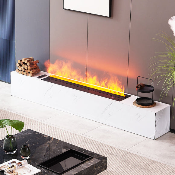 Chimenea Eléctrica 3D con Atomización Multicolor - Decoración Moderna del Hogar