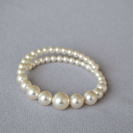 Pulsera de Perlas Degradadas - Elegancia Refinada para Mujeres - Image 6