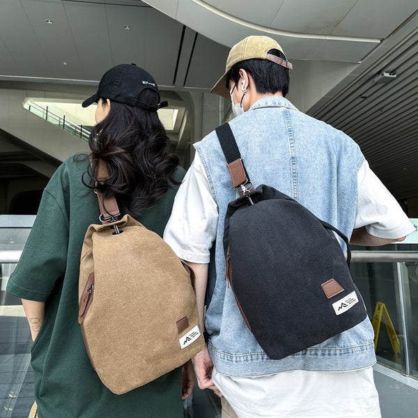 Bolsa Bandolera de Lona para Viajes y Deportes