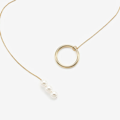 Cadena larga de suéter coreano con perlas elegantes - Image 8