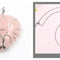 Peach Heart-shaped Lovers Pendant Natural Crystal Tree Of Life Necklace Rosado Set