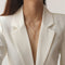 Collar Retro Elegante con Dije para Clavícula