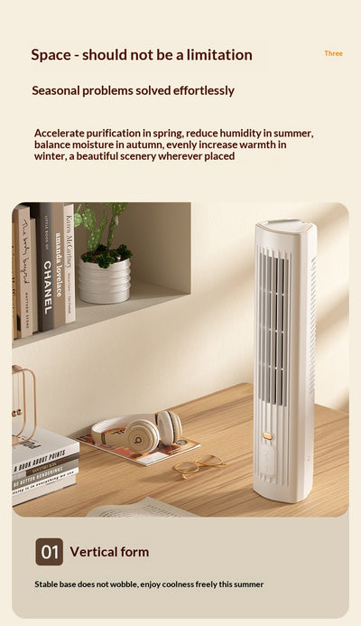 Ventilador de Escritorio Multifuncional Blanco con Función de Pie para Oficina - Image 29