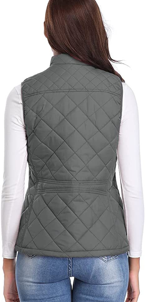 Chaleco de Algodón para Mujer con Cuello Parado y Bolsillos con Cierre - Image 46