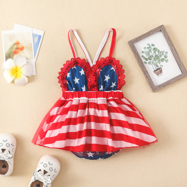 Vestido Infantil de Malla con Tirantes Delicados