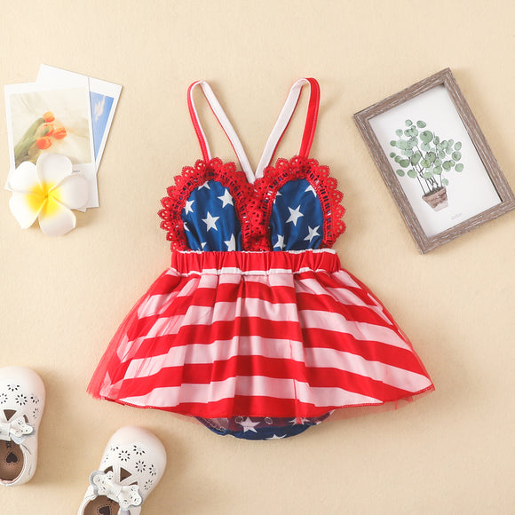 Vestido Infantil de Malla con Tirantes Delicados