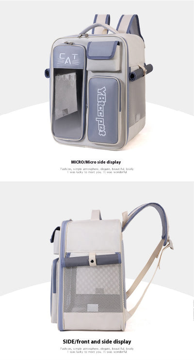 Mochila Transportín para Gatos - Diseño Versátil Todo Clima - Image 25