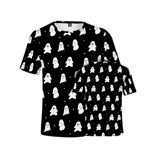 Playera Estampada 3D Ghost Street Manga Corta para Hombre - Image 15
