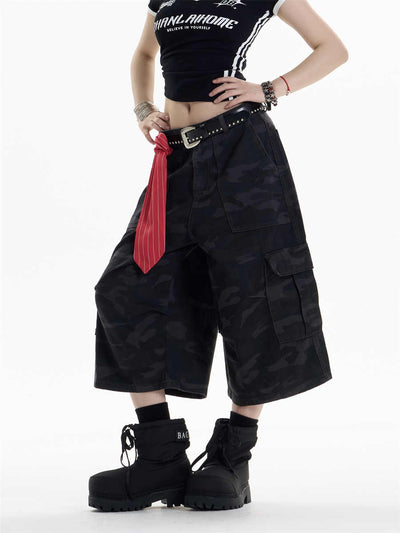 Pantalones Cortos de Trabajo Camuflaje con Múltiples Bolsillos - Image 3