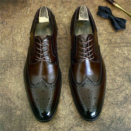 Zapatos de Cuero Genuino Estilo Brogue para Negocios y Eventos Formales - Image 2